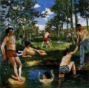 Frederic Bazille Summer Scene oil painting reproduction
